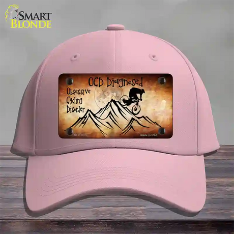 OCD Diagnosed Novelty License Plate Hat Cotton / Pink