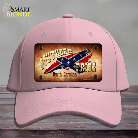 Southern Pride North Carolina Novelty License Plate Hat Cotton / Pink