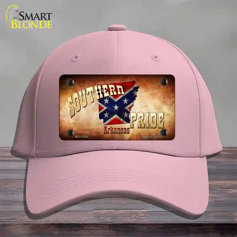 Southern Pride Arkansas Novelty License Plate Hat Cotton / Pink