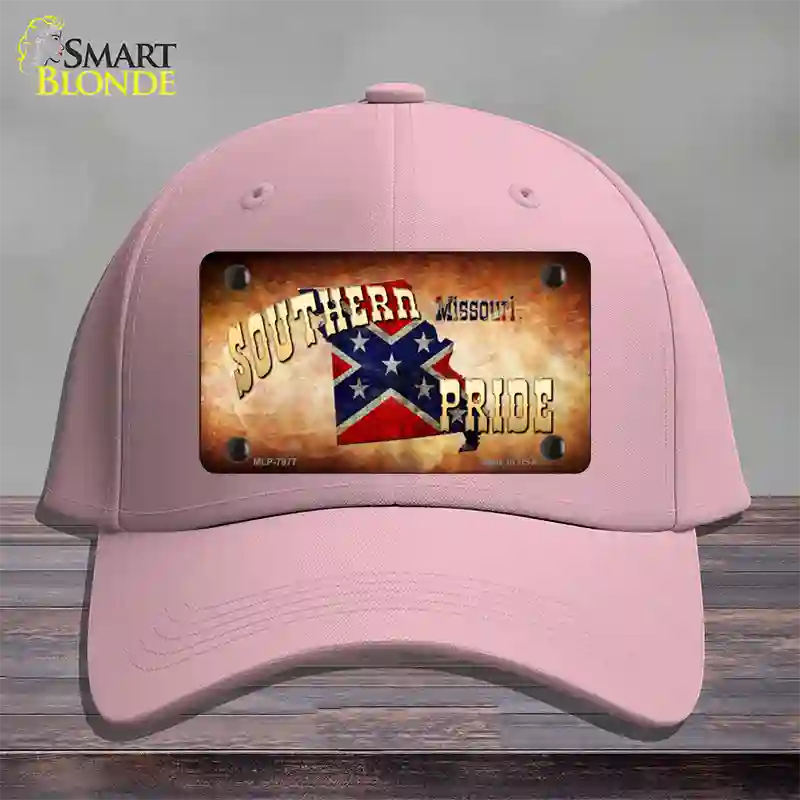 Southern Pride Missouri Novelty License Plate Hat Cotton / Pink