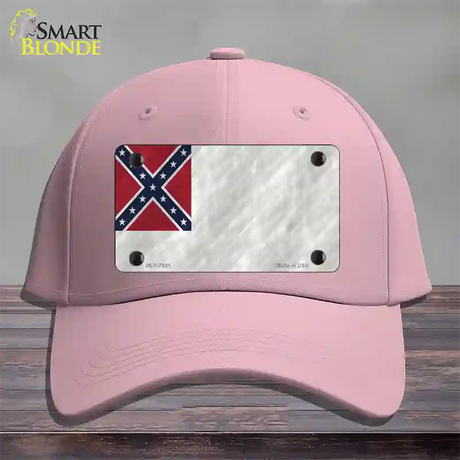 Second Confederate Flag Novelty License Plate Hat Cotton / Pink