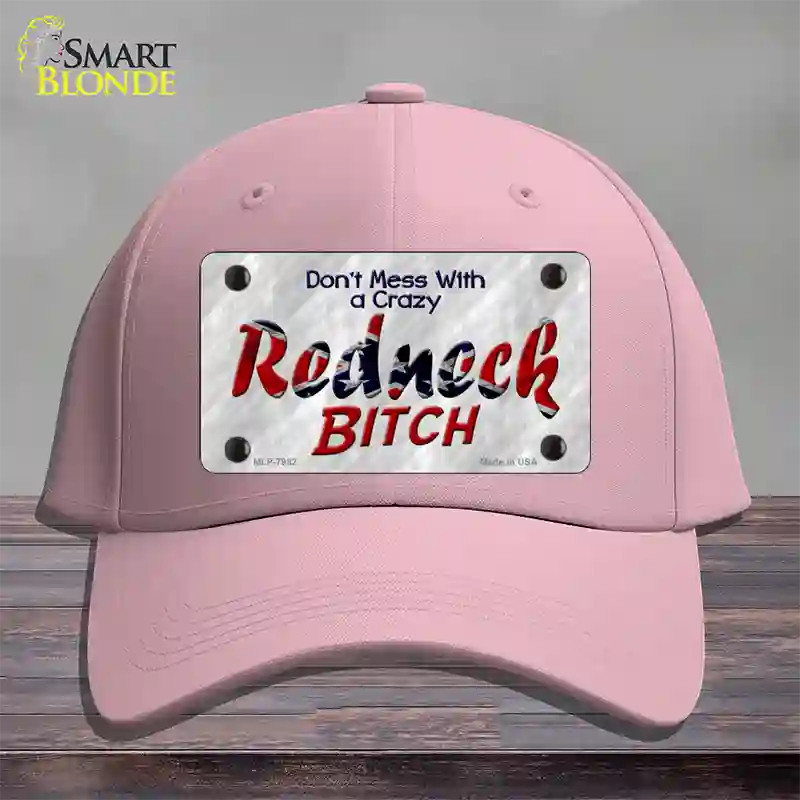 Dont Mess With Crazy Novelty License Plate Hat Cotton / Pink