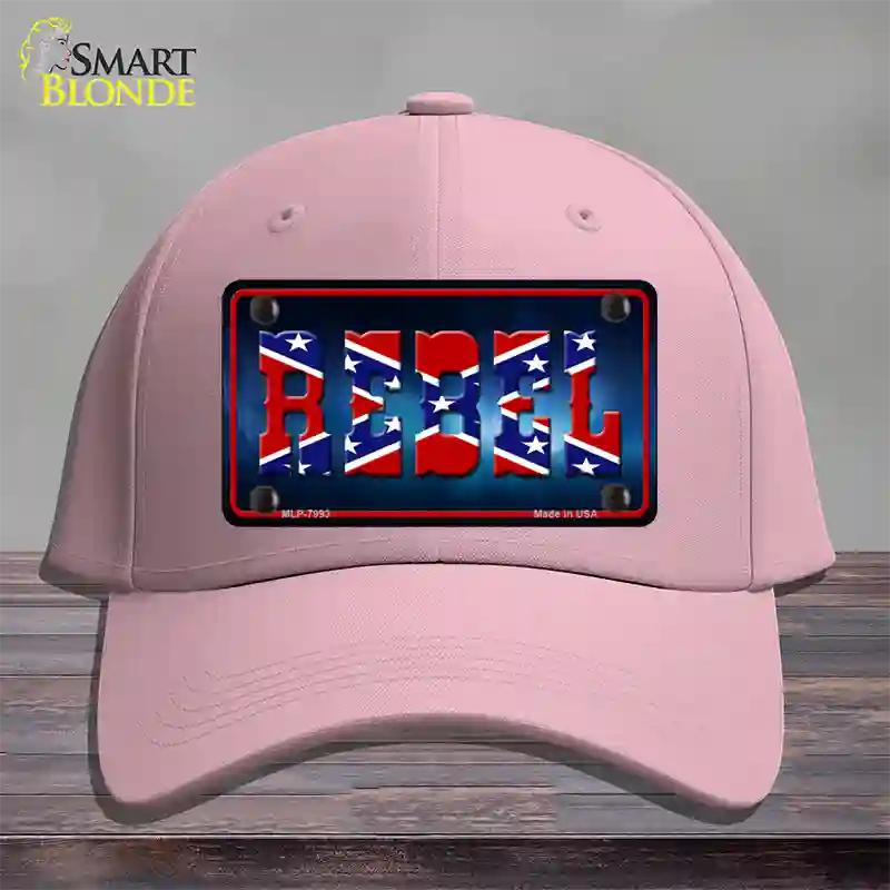 Rebel Novelty License Plate Hat Cotton / Pink