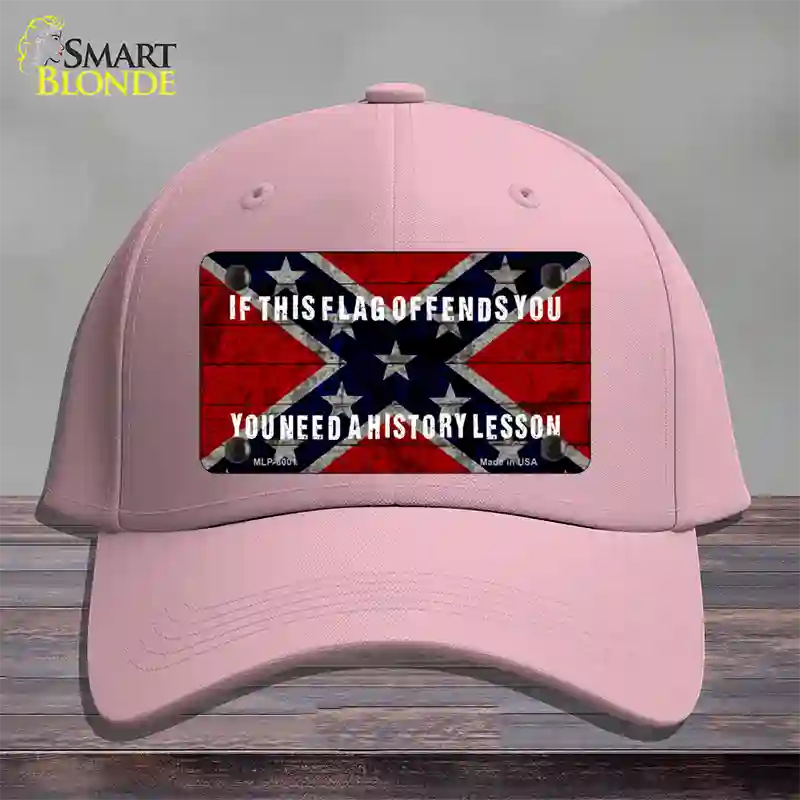 History Lesson Novelty License Plate Hat Cotton / Pink