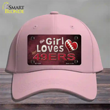 This Girl Loves Her 49ers Novelty License Plate Hat Cotton / Pink