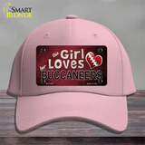 This Girl Loves Her Buccaneers Novelty License Plate Hat Cotton / Pink