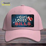 This Girl Loves Her Bills Novelty License Plate Hat Cotton / Pink