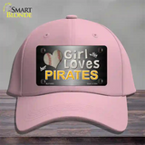 This Girl Loves Her Pirates Novelty License Plate Hat Cotton / Pink