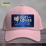 This Girl Loves Her Jays Novelty License Plate Hat Cotton / Pink