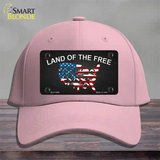 Land Of The Free Novelty License Plate Hat Cotton / Pink