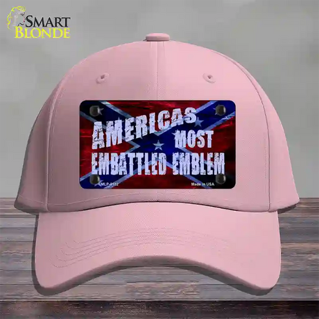 Americas Most Embattled Emblem Novelty License Plate Hat Cotton / Pink