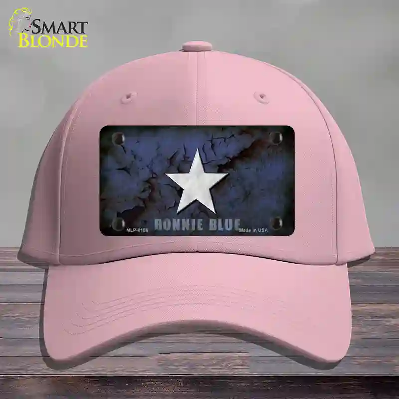 Bonnie Blue Star Novelty License Plate Hat Cotton / Pink