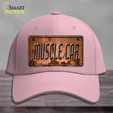 Muscle Car Novelty License Plate Hat Cotton / Pink