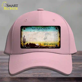 Arizona Rusty Blank Novelty License Plate Hat Pink Cotton