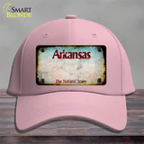 Arkansas Rusty Blank Novelty License Plate Hat Pink Cotton