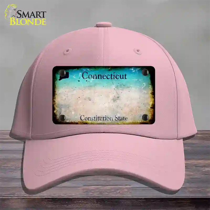 Connecticut Rusty Blank Novelty License Plate Hat Cotton / Pink