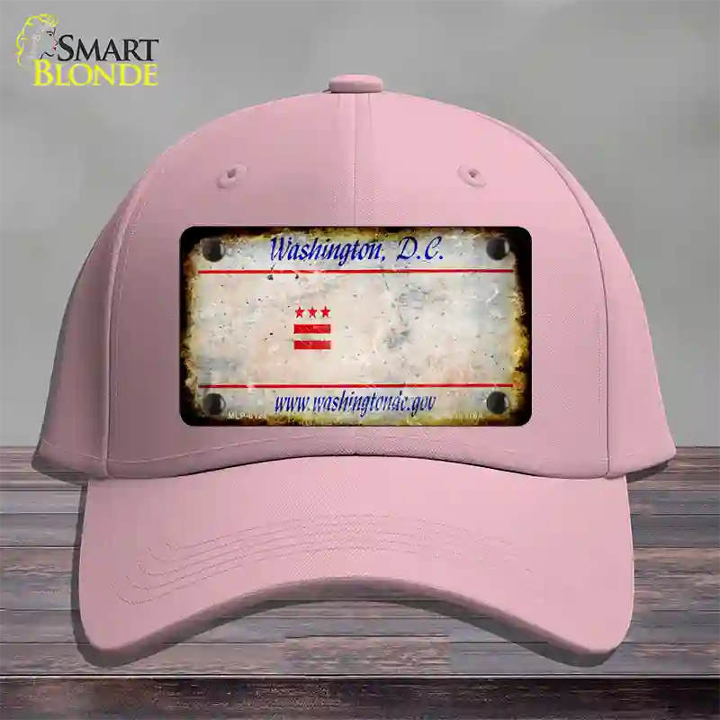 Washington DC Rusty Blank Novelty License Plate Hat Cotton / Pink