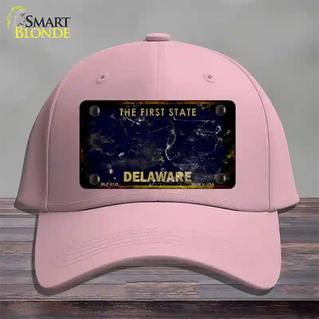 Delaware Rusty Blank Novelty License Plate Hat Cotton / Pink