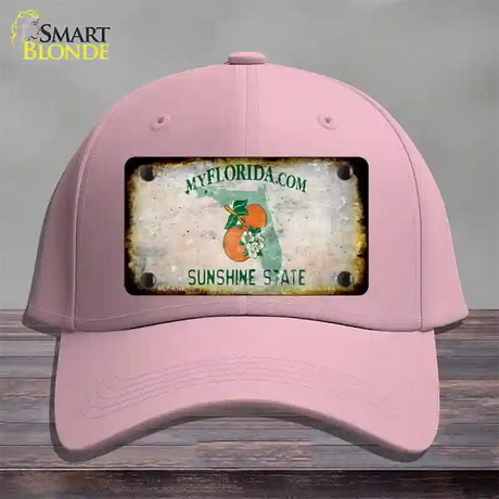 Florida Rusty Blank Novelty License Plate Hat Cotton / Pink