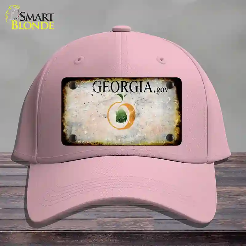 Georgia Rusty Blank Novelty License Plate Hat Cotton / Pink