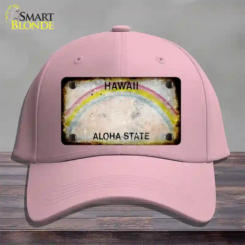 Hawaii Rusty Blank Novelty License Plate Hat Cotton / Pink