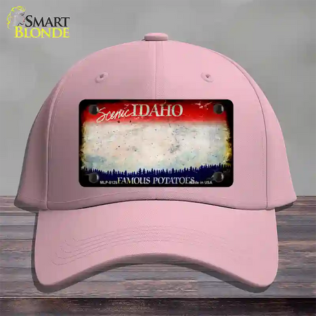 Idaho Rusty Blank Novelty License Plate Hat Cotton / Pink