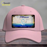 Illinois Rusty Blank Novelty License Plate Hat Cotton / Pink