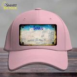 Iowa Rusty Blank Novelty License Plate Hat Cotton / Pink