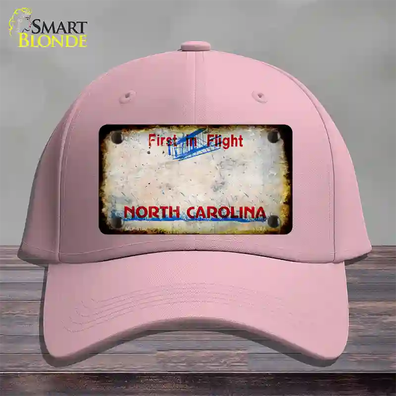 North Carolina Rusty Blank Novelty License Plate Hat Cotton / Pink