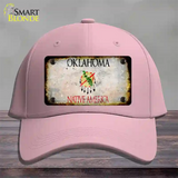 Oklahoma Rusty Blank Novelty License Plate Hat Cotton / Pink