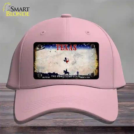 Texas Rusty Blank Novelty License Plate Hat Cotton / Pink