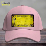 American Samoa Rusty Blank Novelty License Plate Hat Cotton / Pink