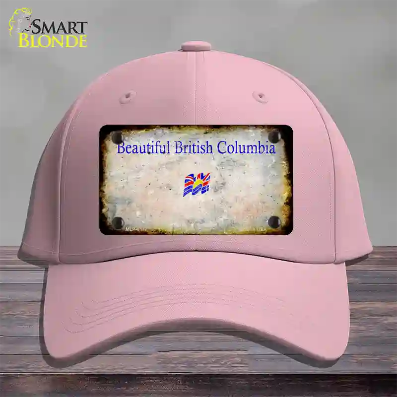 British Columbia Rusty Blank Novelty License Plate Hat Cotton / Pink