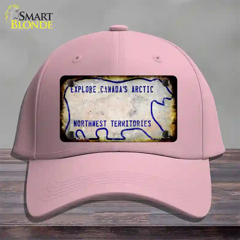 Northwest Territories Rusty Blank Novelty License Plate Hat Cotton / Pink