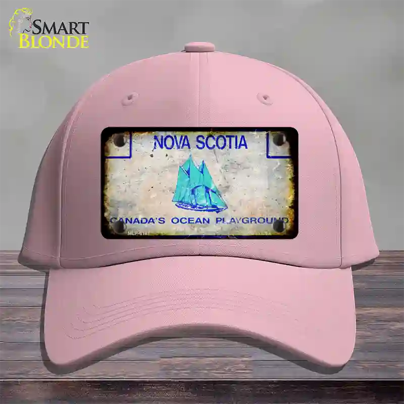 Nova Scotia Rusty Blank Novelty License Plate Hat Cotton / Pink