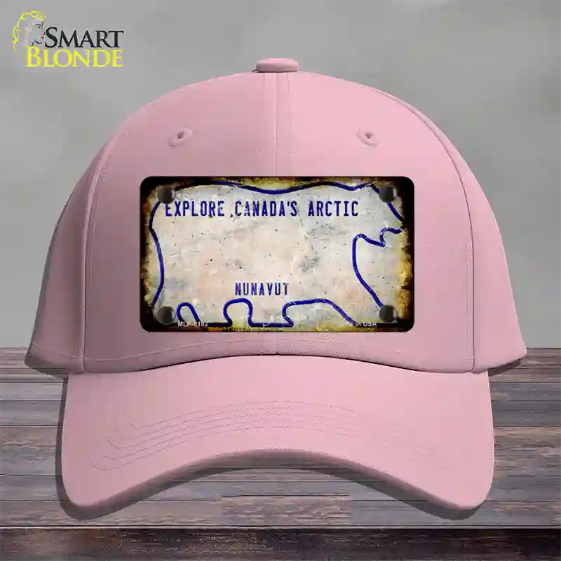 Nunavut Rusty Blank Novelty License Plate Hat Cotton / Pink