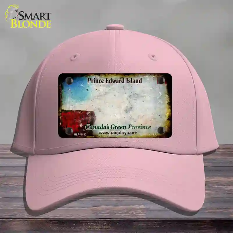 Prince Edward Island Rusty Blank Novelty License Plate Hat Cotton / Pink