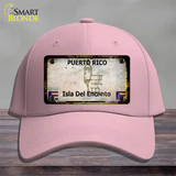 Puerto Rico Rusty Blank Novelty License Plate Hat Cotton / Pink