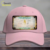 Saskatchewan Rusty Blank Novelty License Plate Hat Cotton / Pink