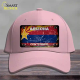 Arizona Centennial Rusty Blank Novelty License Plate Hat Pink Cotton