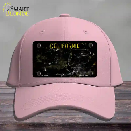 California Black Rusty Blank Novelty License Plate Hat Cotton / Pink