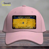 New York Yellow Rusty Blank Novelty License Plate Hat Cotton / Pink