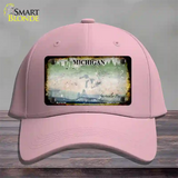 Michigan Rusty Blank Novelty License Plate Hat Cotton / Pink