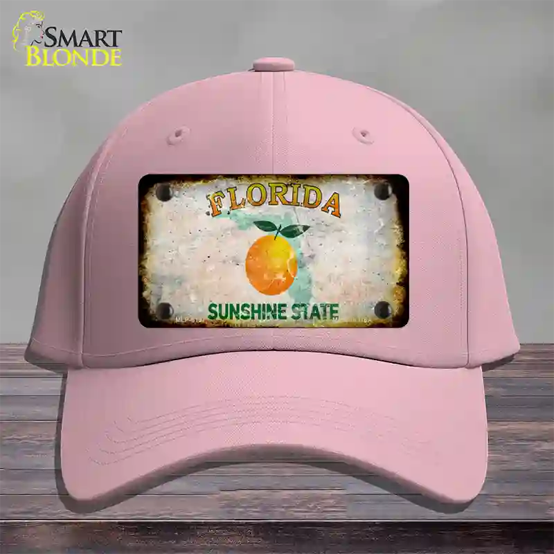 Florida Orange Rusty Blank Novelty License Plate Hat Cotton / Pink