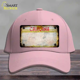 California Golden State Plate Rusty Blank Novelty License Plate Hat Cotton / Pink