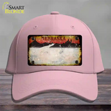 Nebraska Amber Rusty Blank Novelty License Plate Hat Cotton / Pink