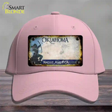 Oklahoma Arrow Rusty Blank Novelty License Plate Hat Cotton / Pink