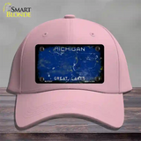 Michigan Great Lakes Rusty Blank Novelty License Plate Hat Cotton / Pink