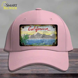 California Lake Tahoe Rusty Blank Novelty License Plate Hat Cotton / Pink