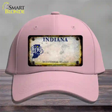 Indiana Rusty Blank Novelty License Plate Hat Cotton / Pink